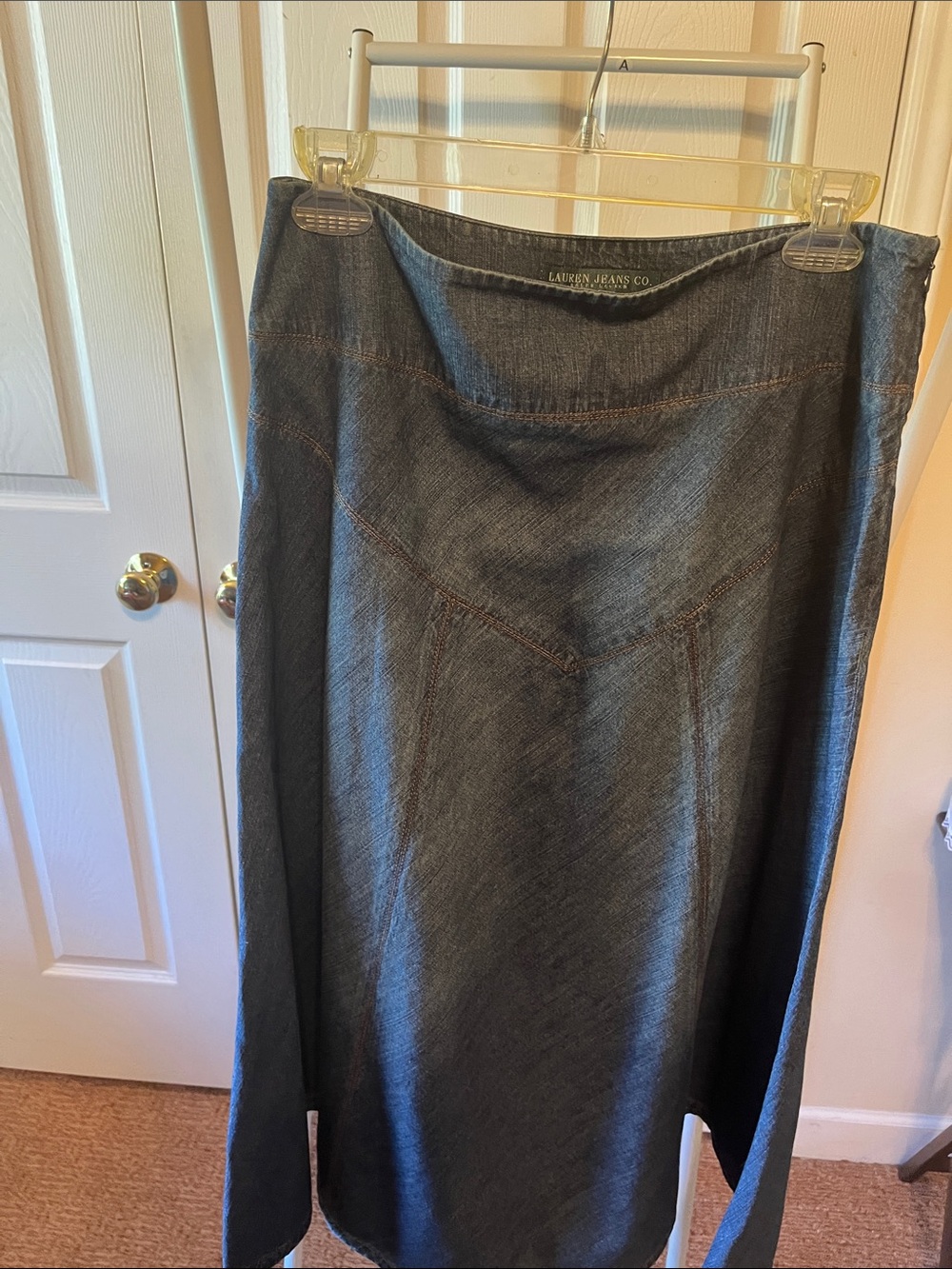 Lauren Ralph Lauren Dark Indigo Denim Skirt